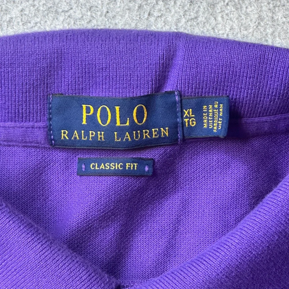 Polo Ralph Lauren Polo Shirt Mens XL Purple Classic Fit S/S Pony 710534735003